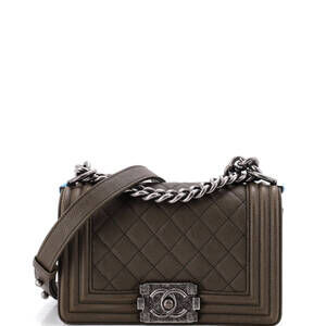 Chanel Small Boy Flap Bag Quilted Caviar